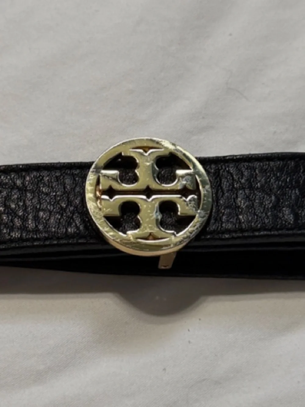 Tory Burch Pony hair animal Print Women's Belt with Gold buckle